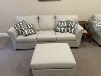 Sofa sleeper with ottoman