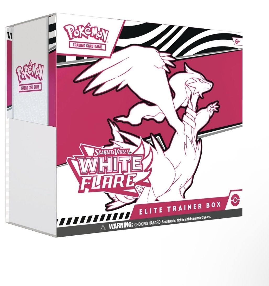 New Pokemon White Flare Elite Trainer Box