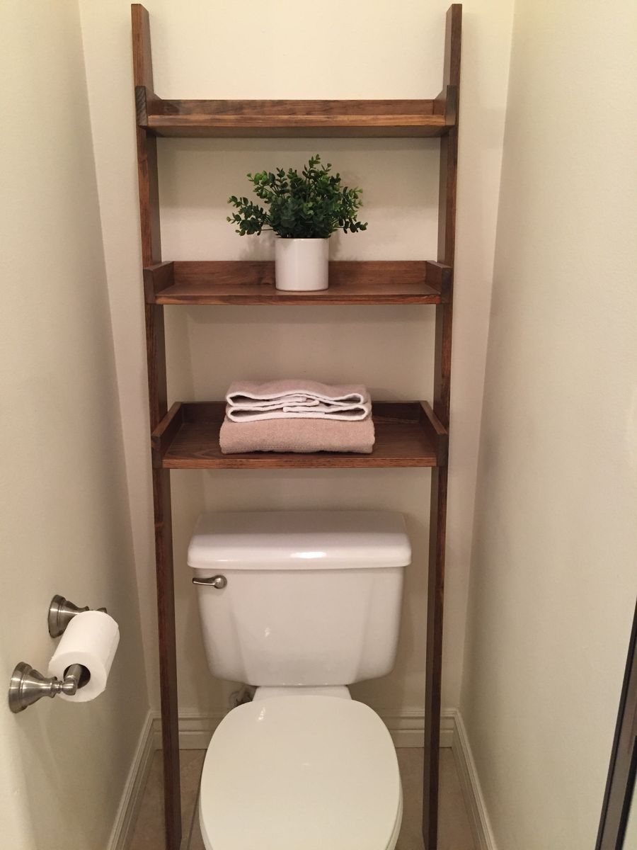 Solid Wood Over the Toilet Shelf - Perfect Condition, Like New