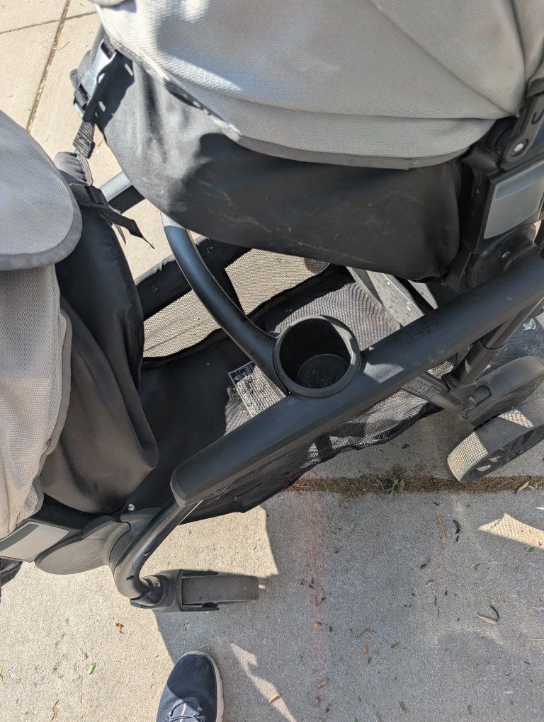 Graco Ready2Grow Click Connect Double Stroller - Black & Gray Tandem Stroller