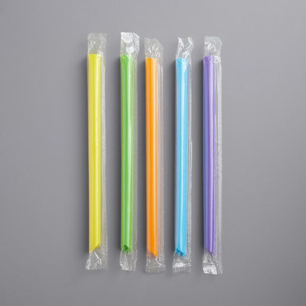 Choice 9Neon Mix Boba Straws 1600 Count