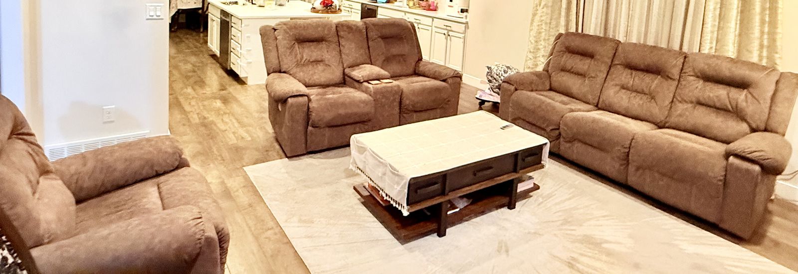 Automatic Power Recliner Sofa Set