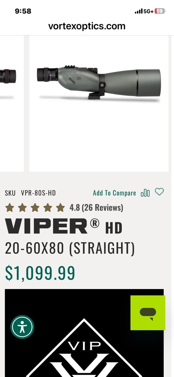 Vortext Viper HD Spotting Scope