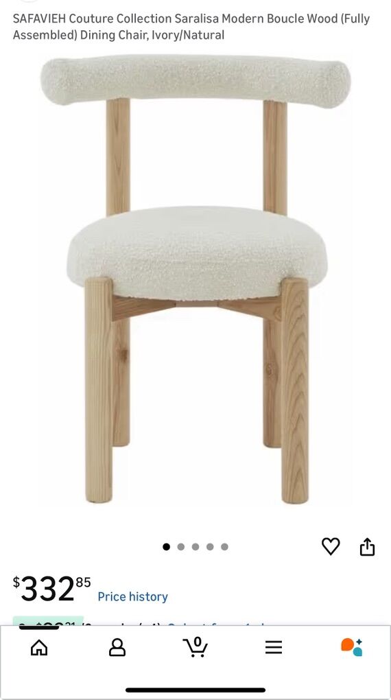 Safavieh Ivory Bar Stool