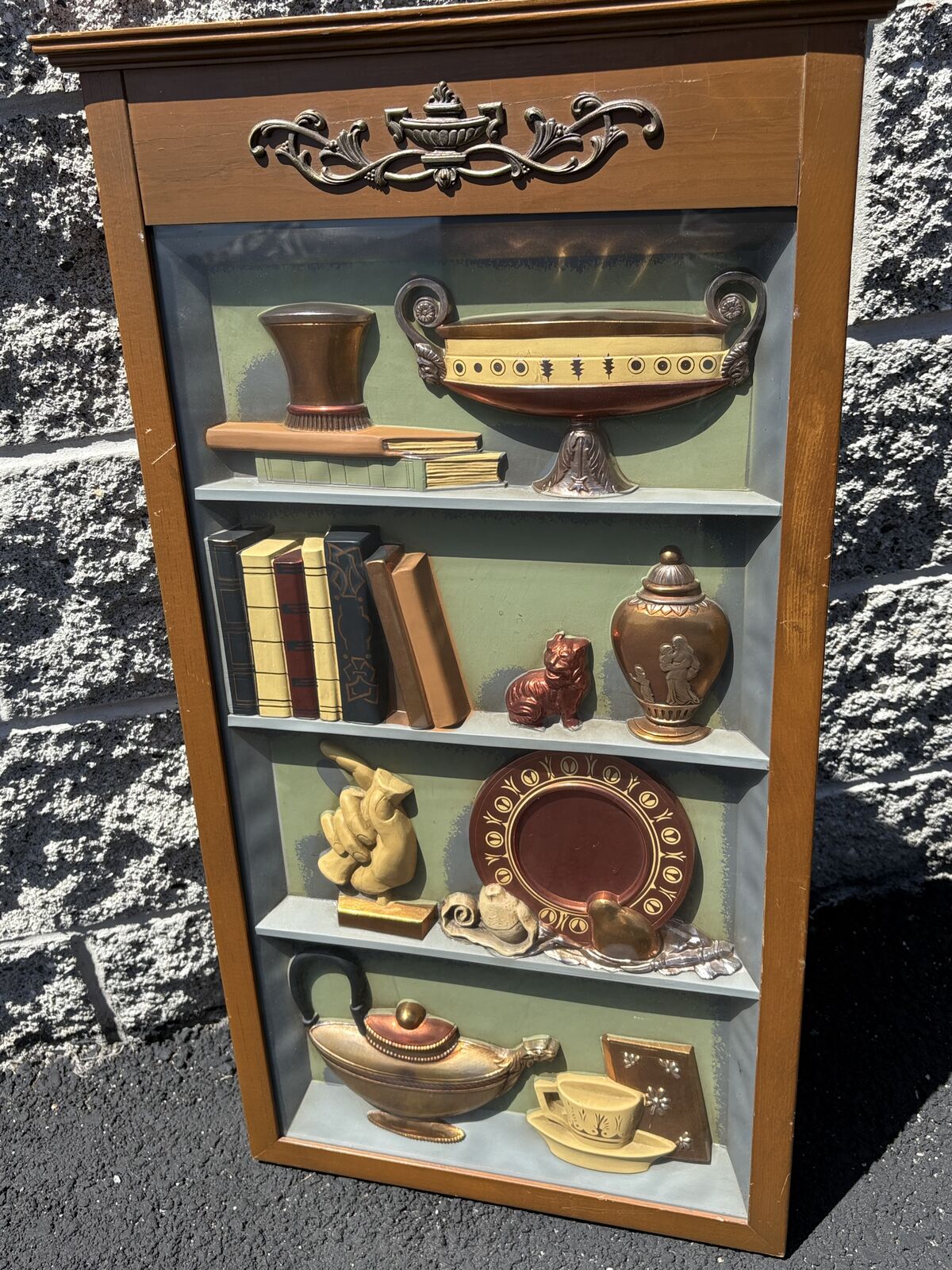 Rare vintage mid century 3 dimensional fun&  funky wall hanging by Turner