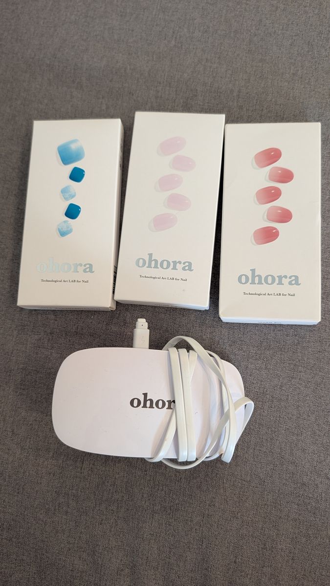 Ohora Gel Nail Lamp and Nail Strip Lot