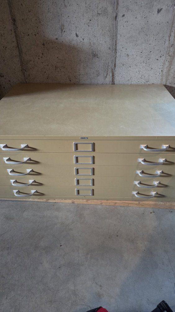 Metal office filing cabinet
