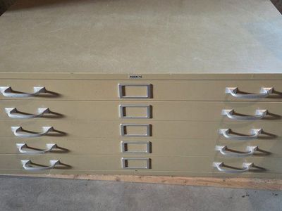 Metal office filing cabinet