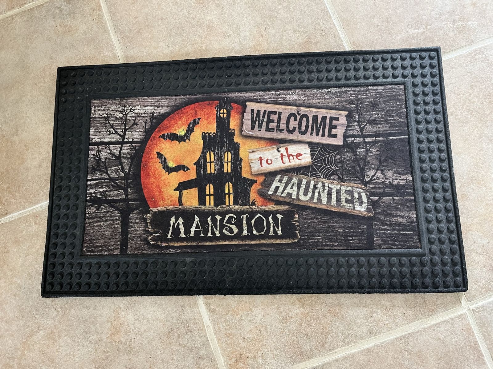 Welcome to the Haunted Mansion light up thick rug and sounds 30” X 18”