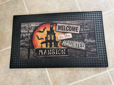 Welcome to the Haunted Mansion light up thick rug and sounds 30” X 18”