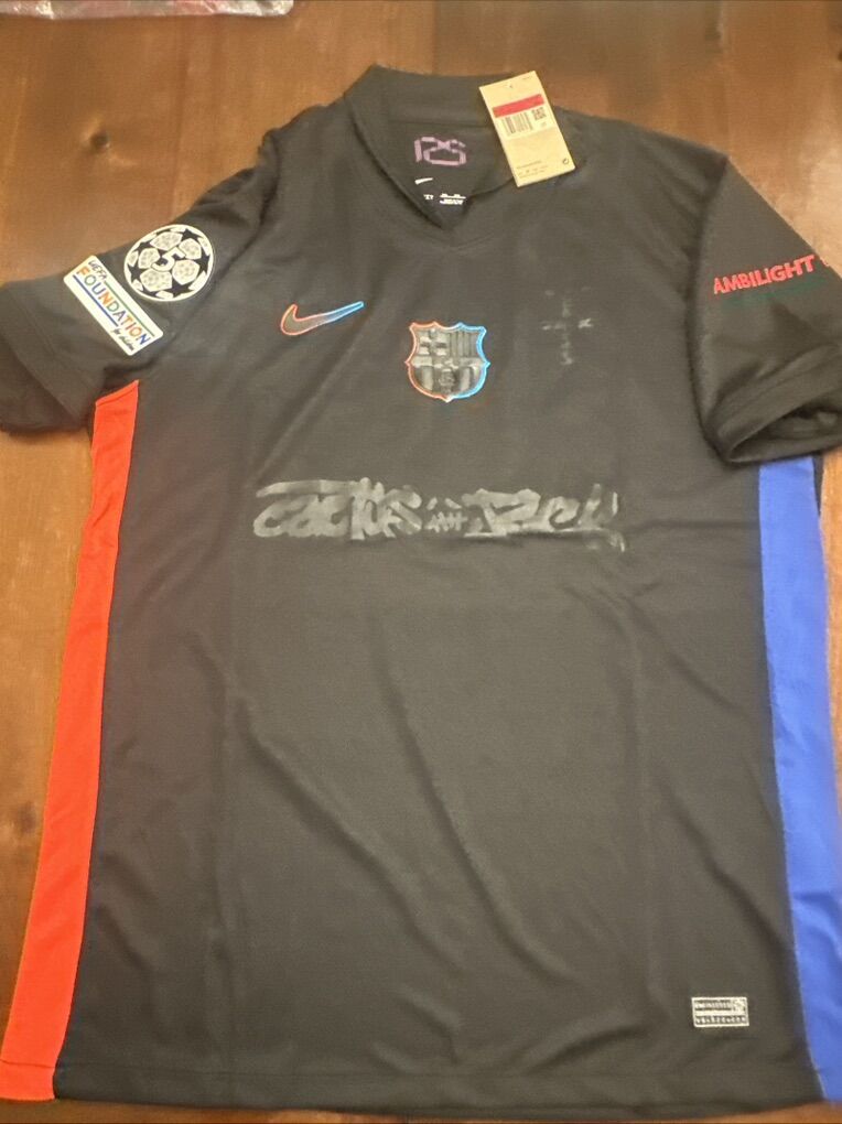 Barcelona Fc Black LamIne Yamal Cactus Jack 2XL