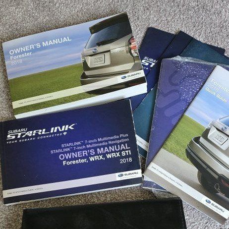 Subaru 2018 Forester Owner's Manual Set with STARLINK Manuals & Case