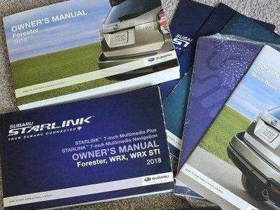 Subaru 2018 Forester Owner's Manual Set with STARLINK Manuals & Case