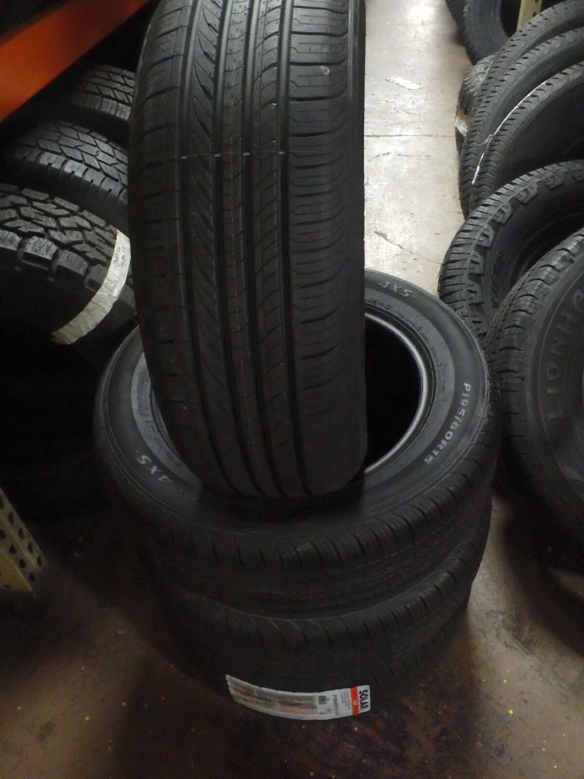 195/60R15 SOLAR 4 X S SET OF BRAND NEW TIRES