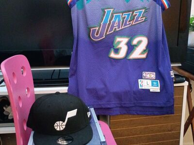 Karl Malone stitch Jersey throwback and snapback h