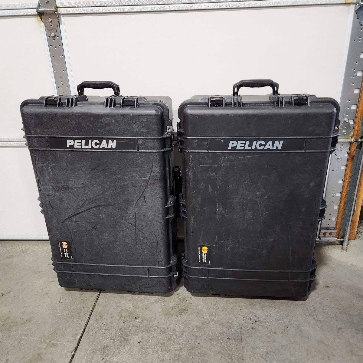 Two Pelican Case 1650 Hard Side Luggage