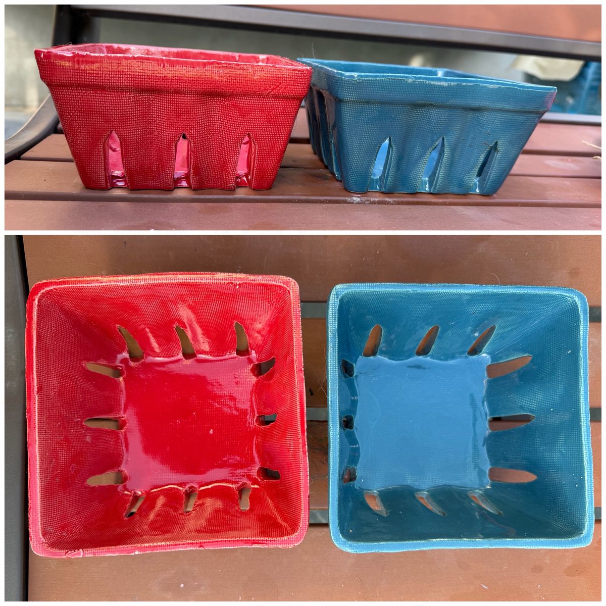 Ceramic Berry Basket / Berry Bowl / Fruit Bowl