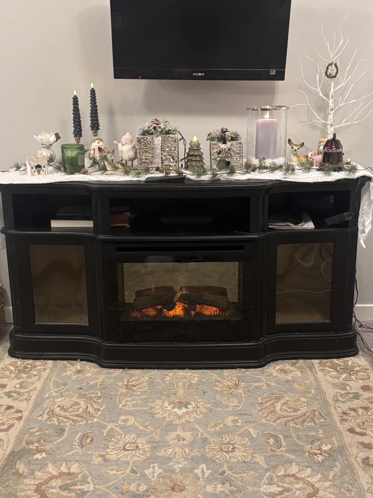 Electric Fireplace Console