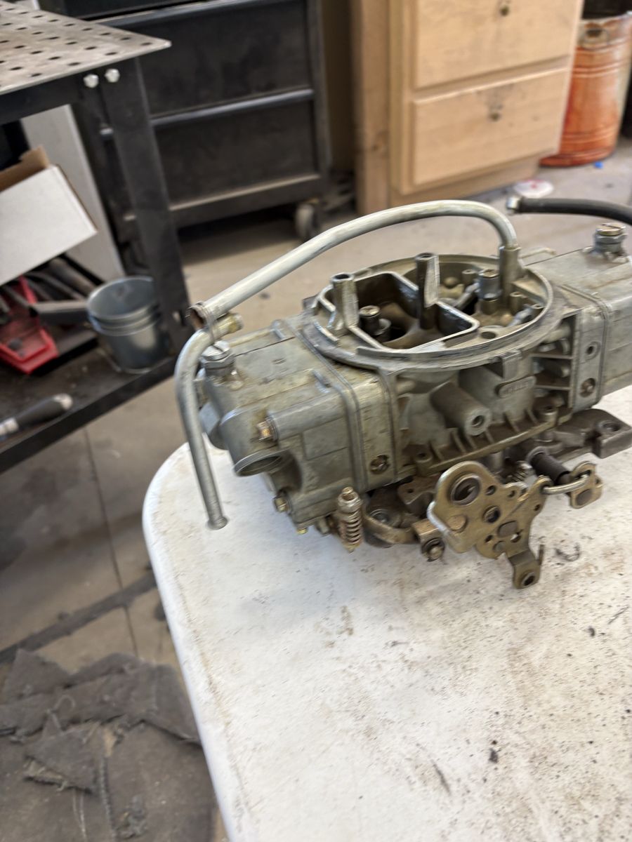 Blow through 750 Holley carb
