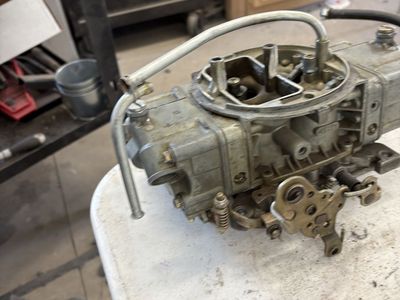 Blow through 750 Holley carb