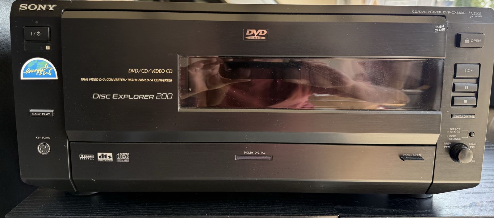 Sony DVP-CX850D Disc Explorer 200 CD DVD Video CD Player Changer