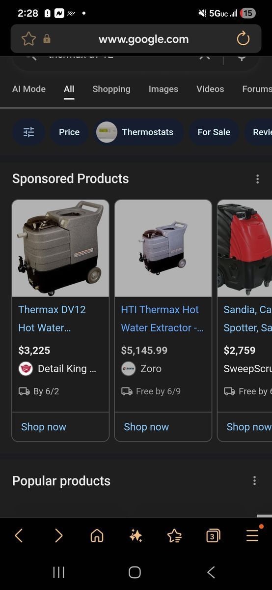 Car detailing carpet extractor.