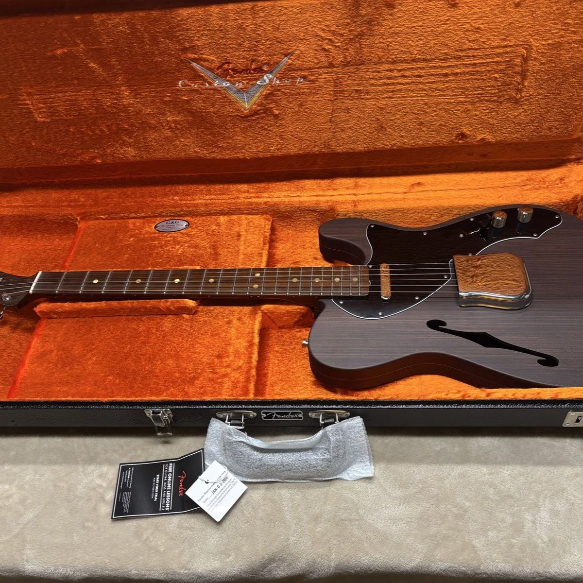 Fender Custom Shop '60s Rosewood Thin line Telecaster Closet Classic