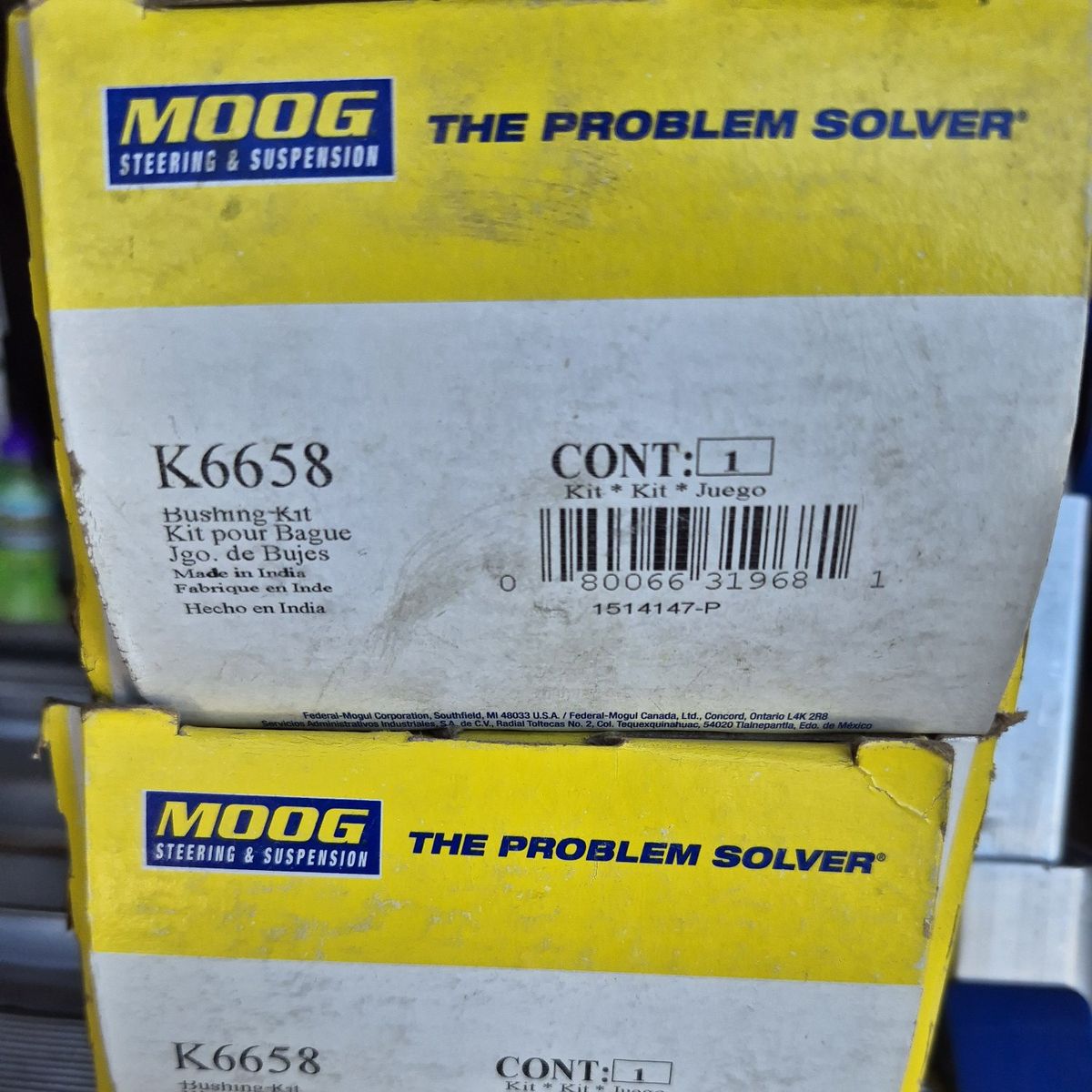 Moog K6658 Lower Control Arm Bushings