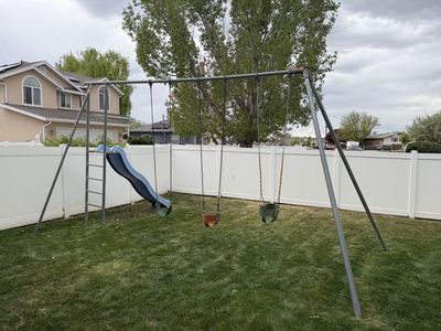 Commercial steel swing set