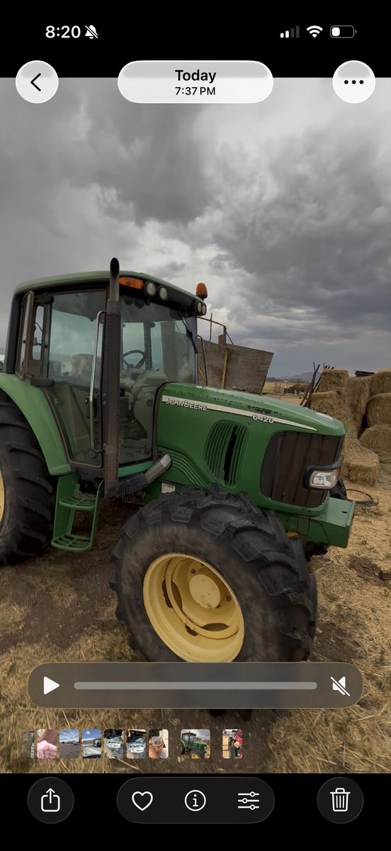 2005 John Deere 6420 MFWD Cab Tractor – Excellent Condition