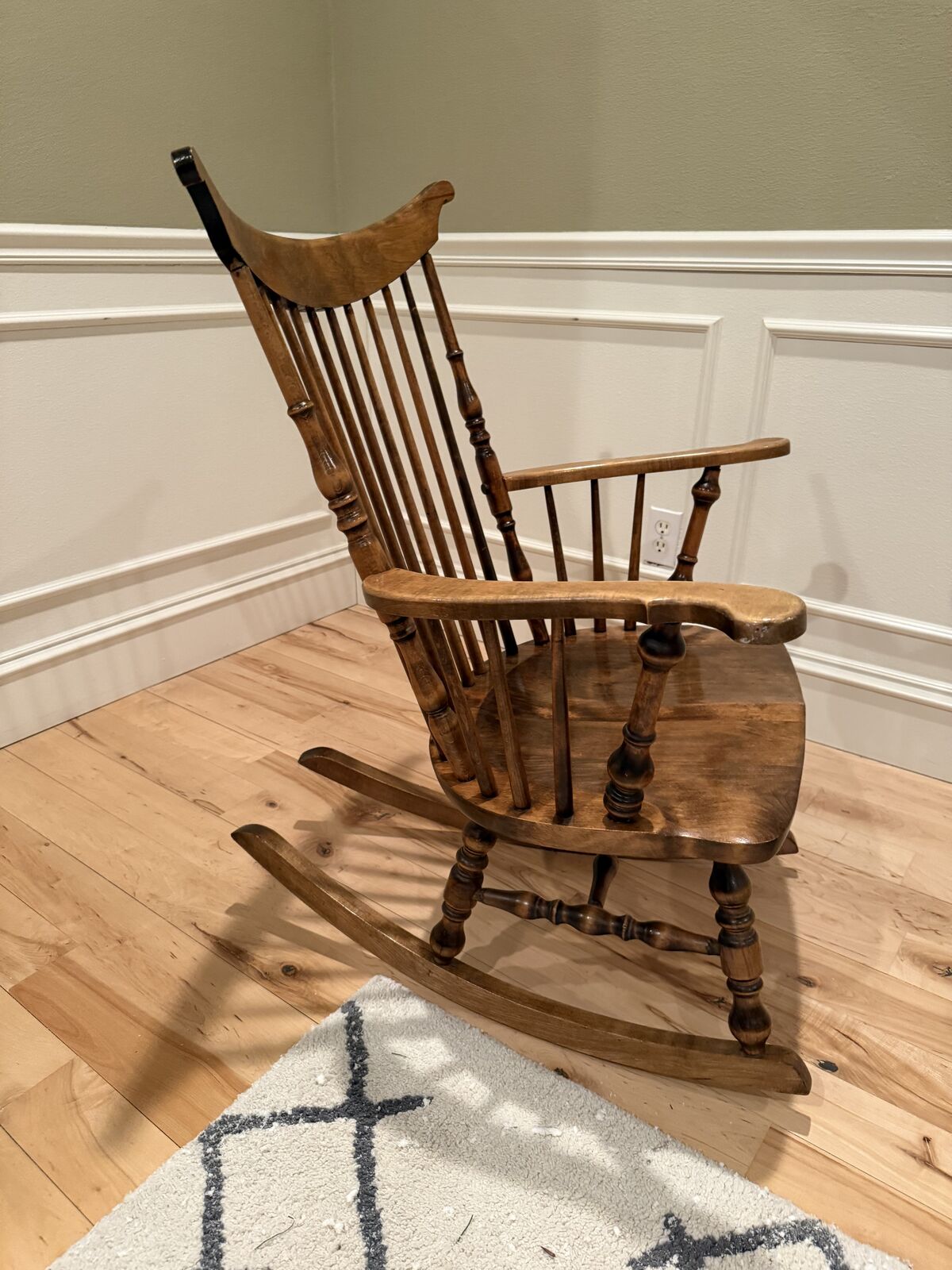 Vintage wood rocking chair
