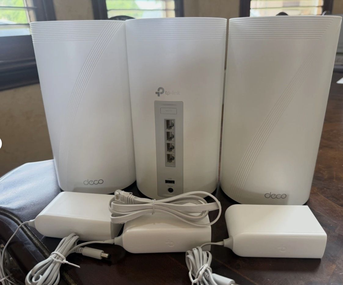 $250 each 1-4 TP-Link Deco BE16000 16GB Wi-Fi 7 Quad-Band Multi-Gig Mesh Router System