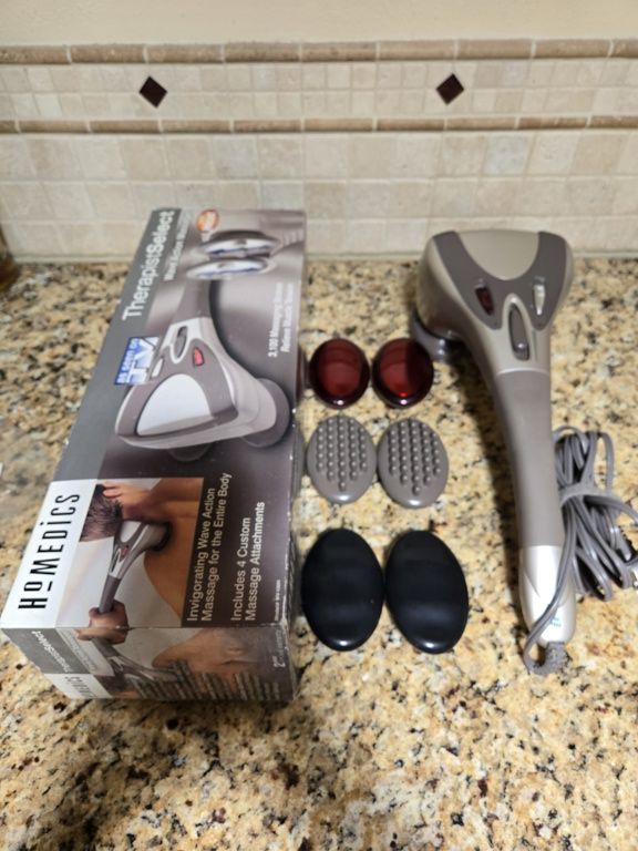HoMedics TherapistSelect Wave Action Massager with Heat & 4 Attachments