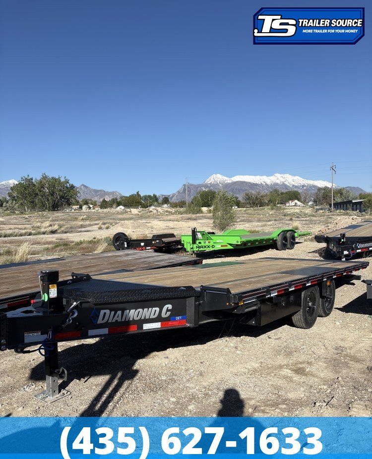 8.5x20 Diamond C DET 207 Deckover Tilt Trailer - 15.5K GVWR -