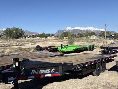 8.5x20 Diamond C DET 207 Deckover Tilt Trailer - 15.5K GVWR -