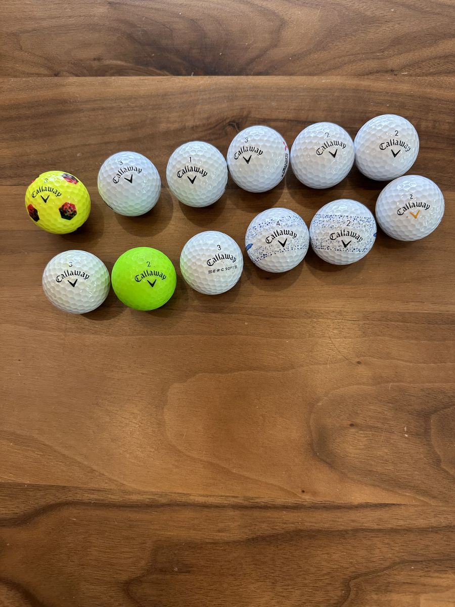12 Callaway golf balls (used)
