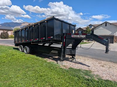 8X20 gooseneck dump trailer