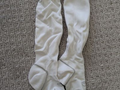 Like New White Soccer Socks