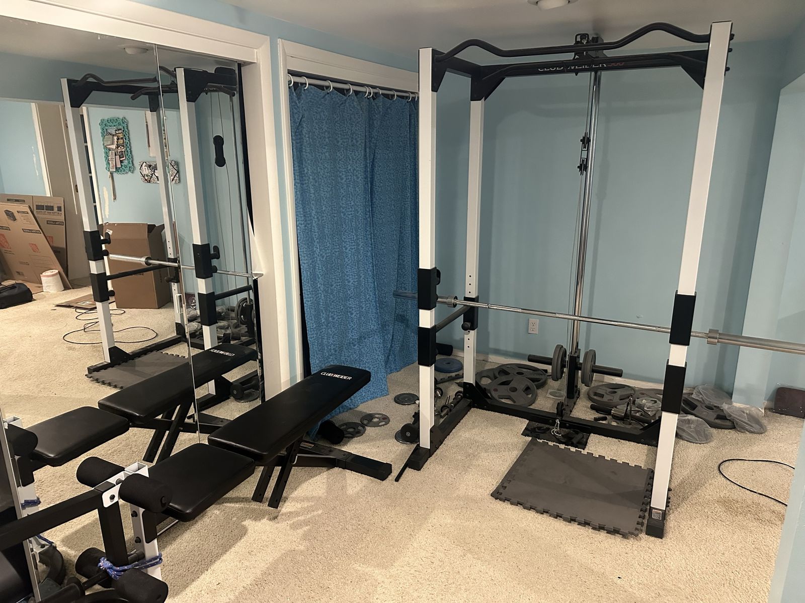 Club Weider Smith machine / half rack / bench