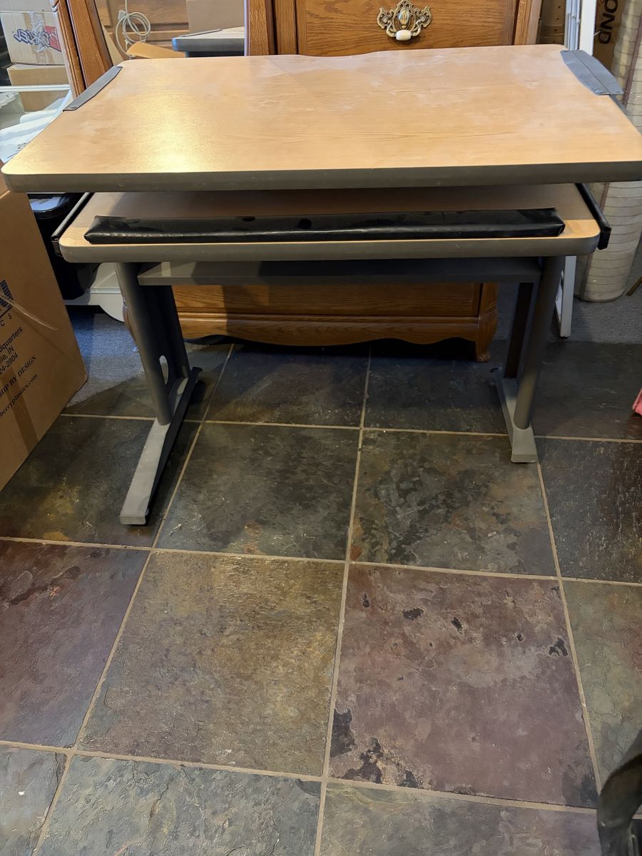 Standing Desk / Drafting Table with Storage and Wrist Rest