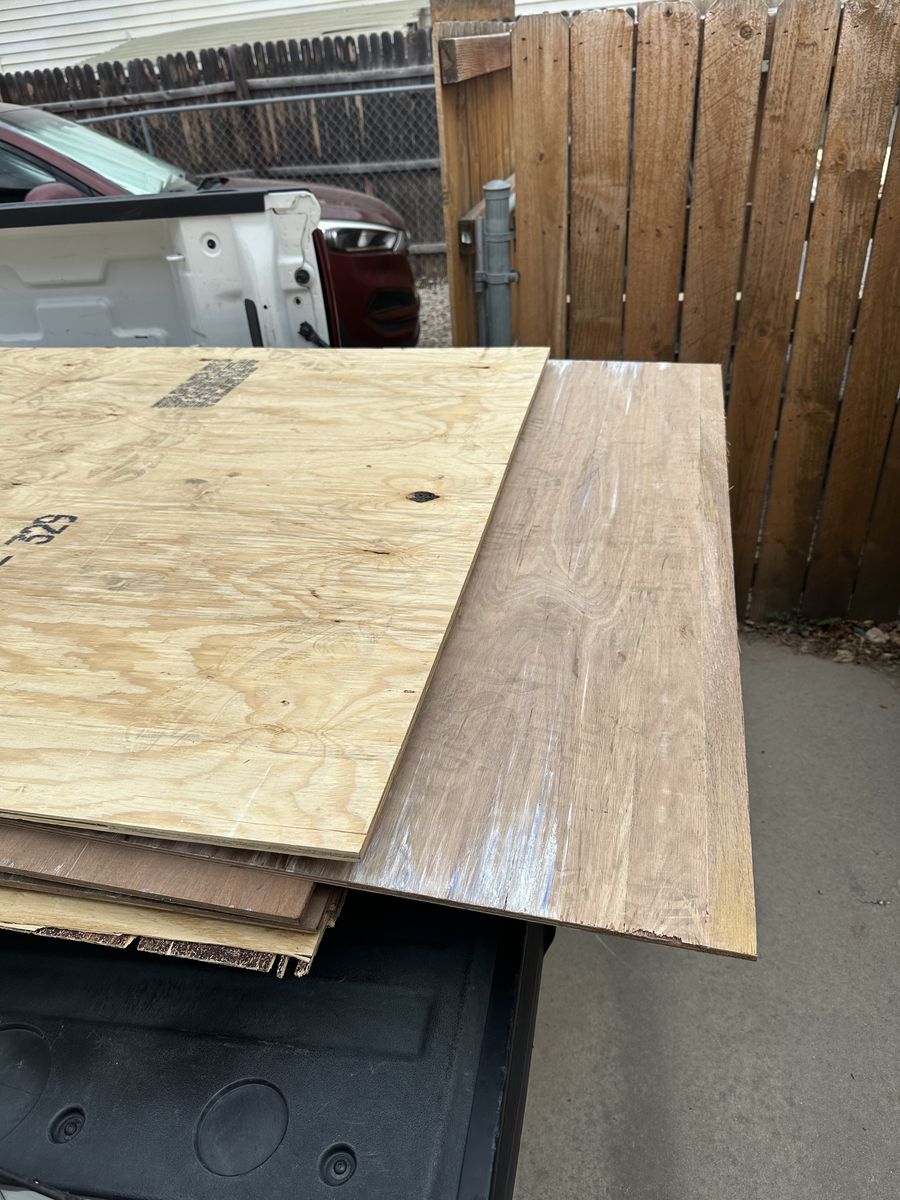 3/8 ish plywood