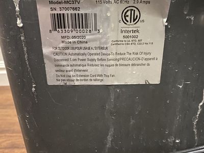 Hessaire MC37V Portable Swamp Cooler (Evaporative Cooler) - Works Well, Needs Cleaning