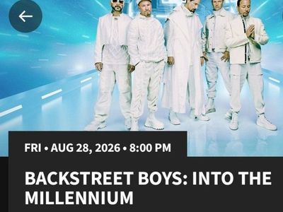 Backstreet Boys: Into the Millennium Concert 2 Tickets- August 28, 2026 - Sphere, Las Vegas