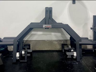Titan Fitness Multi-Grip Cambered Barbell Gym Equipment