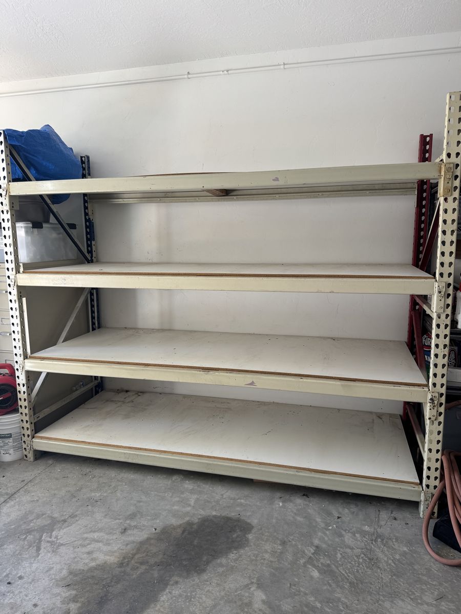 Heavy-Duty Pallet Rack Shelving - 7' Tall x 8'3" Wide, 4 Adjustable Shelves, Disassembles