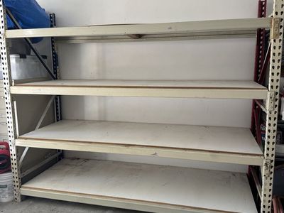 Heavy-Duty Pallet Rack Shelving - 7' Tall x 8'3" Wide, 4 Adjustable Shelves, Disassembles