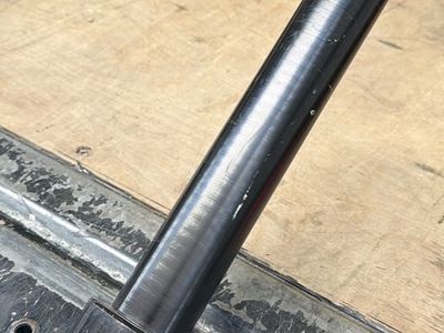 Unbranded Black Olympic Barbell - Used Weightlifting Bar
