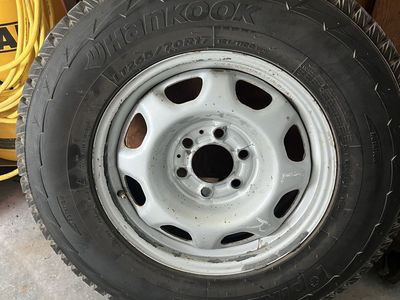 Basically New Hancook I Pike RW 11 All Season / Winter studded tires on Ford F150 steel wheels $400 OBO
