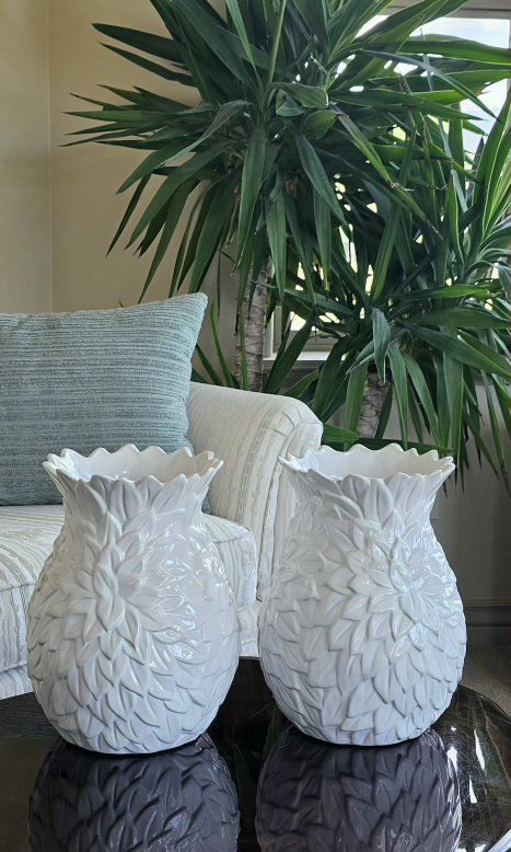 Vases 12"×7" Porcelain White