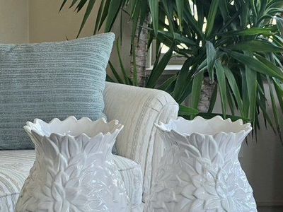 Vases 12"×7" Porcelain White